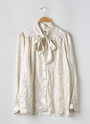 Chemisier coupe fluide manches longues beige LENNY B femme