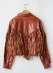 Veste simili cuir marron DAPHNEA pour femme seconde vue