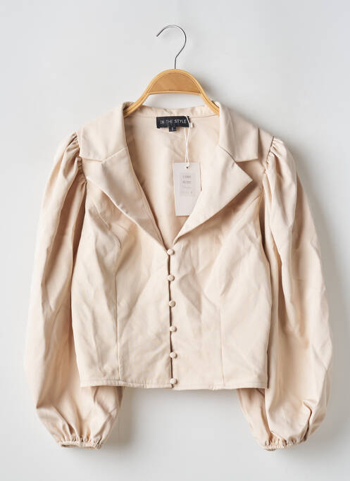Chemisier beige IN THE STYLE pour femme