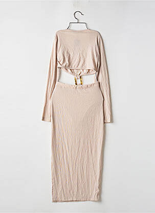 Robe longue manches longues manches longues beige NASTY GAL femme