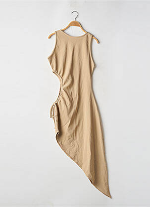 Robe longue sans manche sans manche beige BOOHOO femme