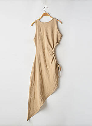 Robe longue sans manche sans manche beige BOOHOO femme