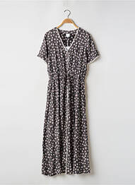 Robe longue imprimé fleurs manches courtes noir KARL MARC JOHN femme