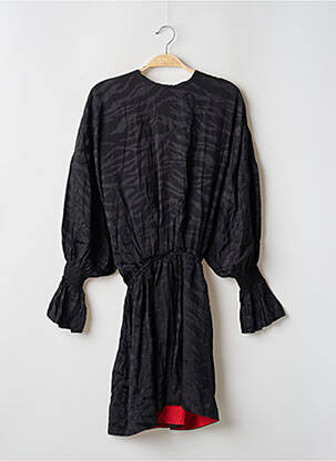 Robe mi-longue coupe évasée manches longues noir ZADIG & VOLTAIRE femme