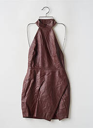 Robe courte fermeture zippée au dos sans manche rouge CAMILA COELHO femme