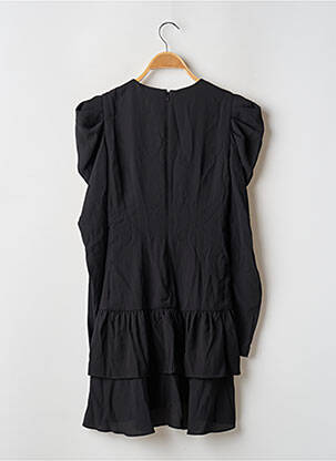 Robe courte fermeture zippée au dos manches longues noir WHO WHAT WEAR femme