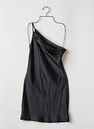 Robe courte coupe cintrée fines bretelles noir NASTY GAL femme