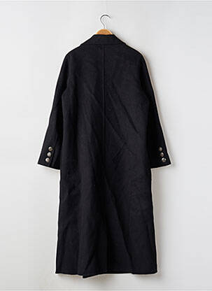 Manteau long coupe droite sans capuche noir THE KOOPLES femme