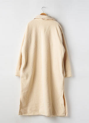 Manteau long coupe droite sans capuche beige SANS MARQUE femme