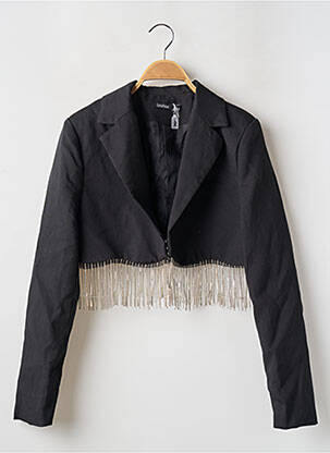 Blazer finition intérieure doublée noir BOOHOO femme