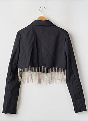 Blazer finition intérieure doublée noir BOOHOO femme