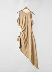 Robe longue beige BOOHOO pour femme seconde vue