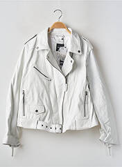 Veste en cuir blanc NASTY GAL pour femme seconde vue