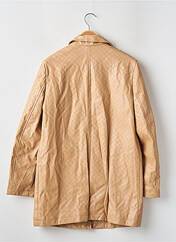 Veste simili cuir beige BOOHOO pour femme seconde vue