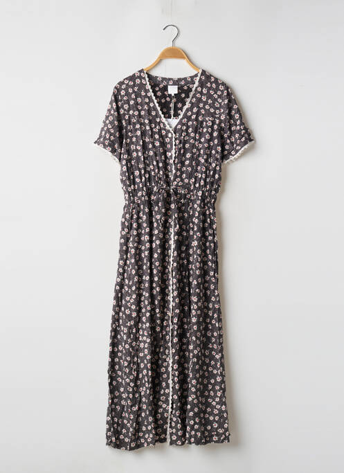 Robe longue imprimé fleurs manches courtes noir KARL MARC JOHN femme