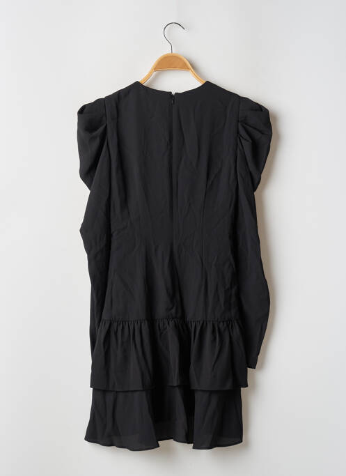 Robe courte fermeture zippée au dos manches longues noir WHO WHAT WEAR femme