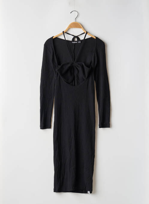 Robe mi-longue noir BOOHOO pour femme