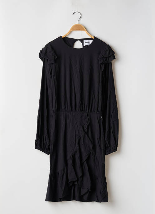 Robe mi-longue noir ROSAE pour femme