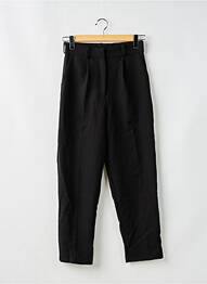 Pantalon droit stretch taille haute noir FIND. femme