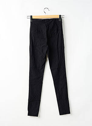 Pantalon slim taille haute taille haute noir JENNYFER femme