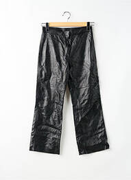 Pantalon droit taille à pinces taille haute noir SANDRO femme