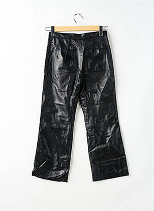 Pantalon droit taille à pinces taille haute noir SANDRO femme