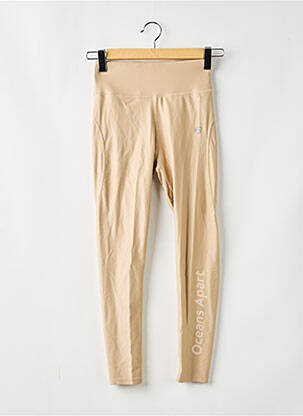Legging effet matière satinée taille haute beige OCEANS APART femme