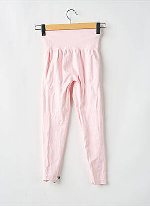 Legging effet matière satinée taille haute rose STAX. femme