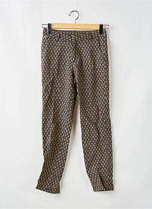 Pantalon droit stretch taille normale noir REIKO femme