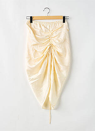 Jupe mi-longue taille haute beige DESIGNERS, REMIX femme