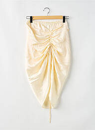 Jupe mi-longue taille haute beige DESIGNERS, REMIX femme