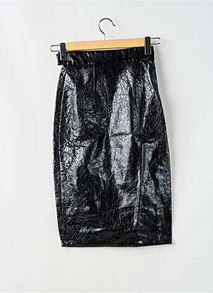 Jupe mi-longue taille à pinces noir CKS femme