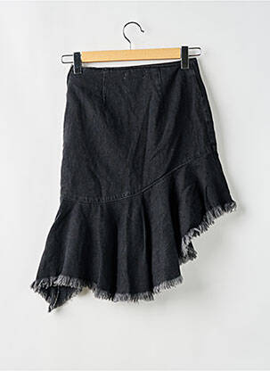 Jupe mi-longue taille à pinces gris NA-KD femme
