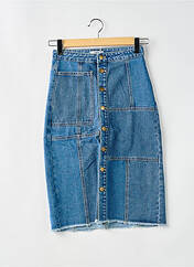 Jupe mi-longue bleu SUNCOO pour femme seconde vue