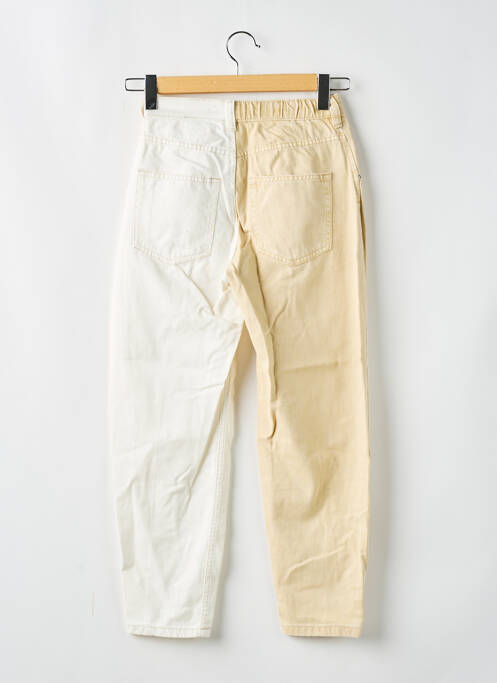 Jean coupe Mom beige BERSHKA pour femme