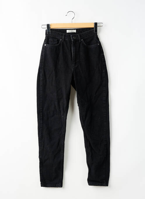 Jean coupe Mom noir ELEVEN PARIS pour femme