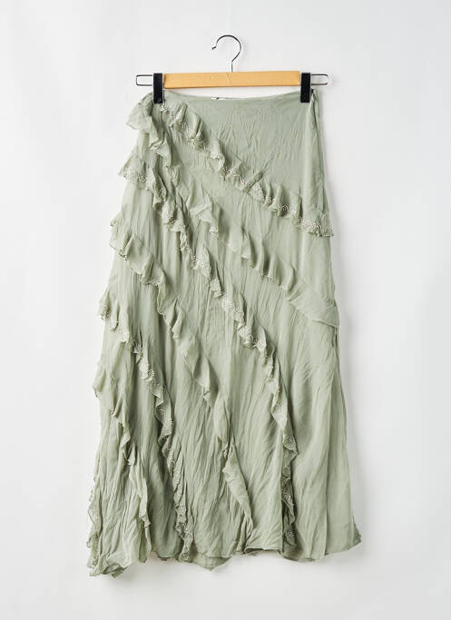 Jupe longue vert ZARA pour femme