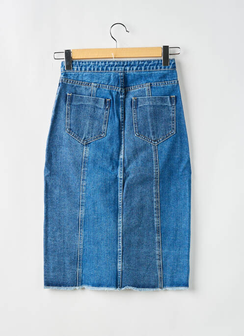 Jupe mi-longue bleu SUNCOO pour femme