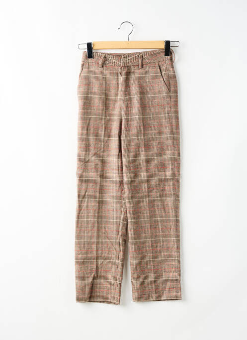 Pantalon droit marron REIKO pour femme