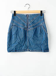 Jupe courte poches bleu LOAVIES femme