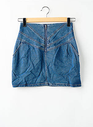 Jupe courte poches bleu LOAVIES femme