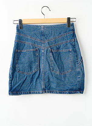 Jupe courte poches bleu LOAVIES femme