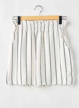 Jupe courte poches blanc CACHE CACHE femme