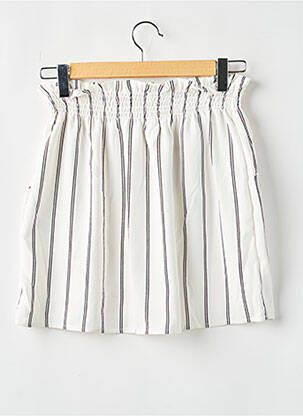Jupe courte poches blanc CACHE CACHE femme