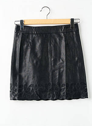 Jupe courte taille haute noir IKKS femme