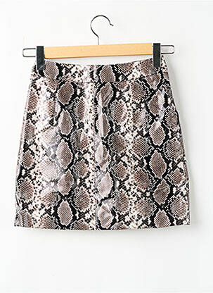 Jupe courte taille à pinces noir LOAVIES femme