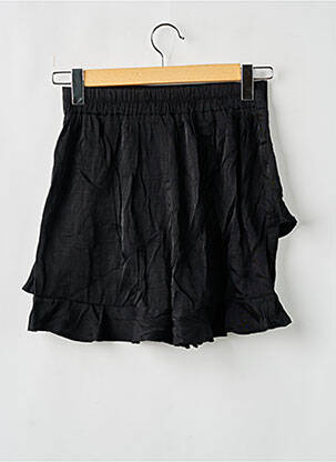 Jupe short taille haute noir ALMA femme