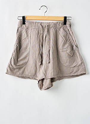 Short taille haute taille haute gris SASSY CLASSY femme