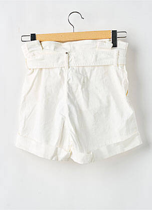 Short tissage denim taille haute blanc LIU JO femme