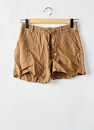 Short fermeture zippée sous rabat boutonné taille normale marron SUD EXPRESS femme